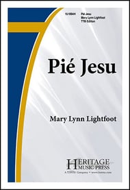 Pie Jesu TTB choral sheet music cover Thumbnail